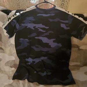 Blue camouflaged Pink shirt